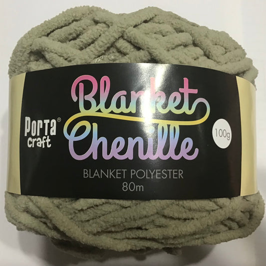 Blanket Chenille - Blanket Polyester Wool 80m - 100g - Solid Taupe