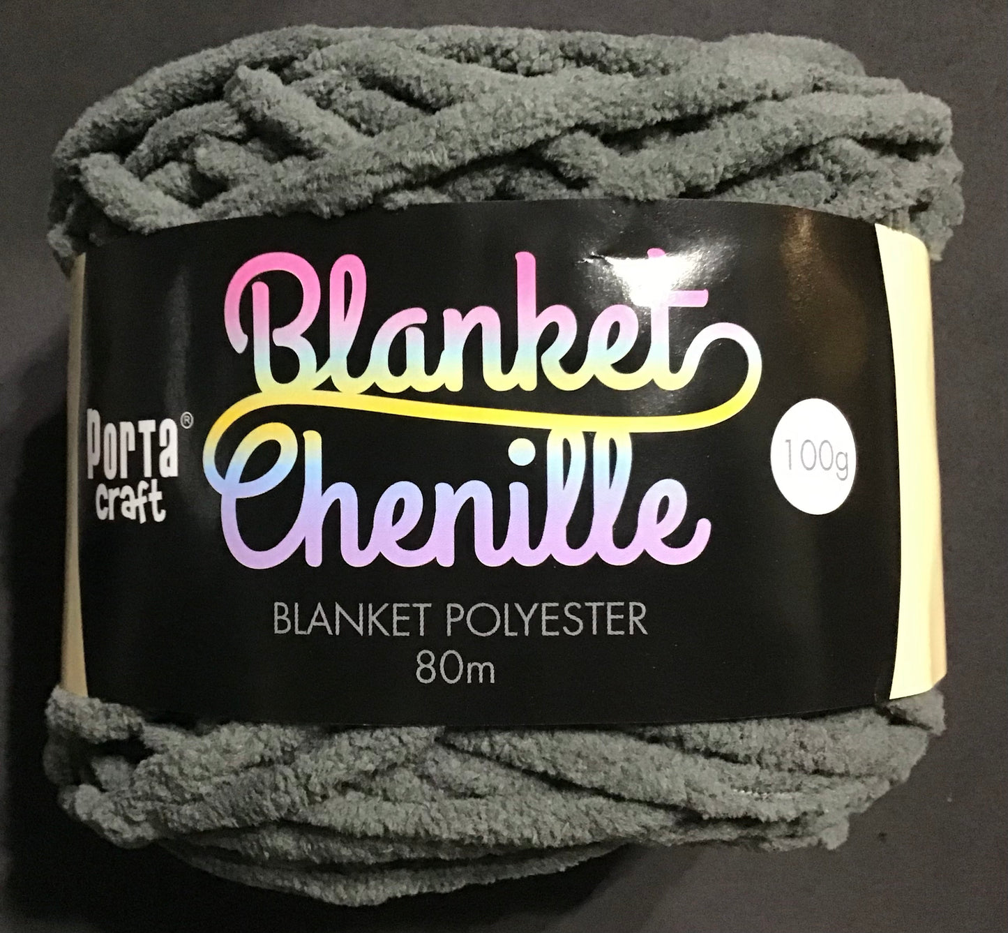 Blanket Chenille - Blanket Polyester Wool 80m - 100g - Solid Dove Grey