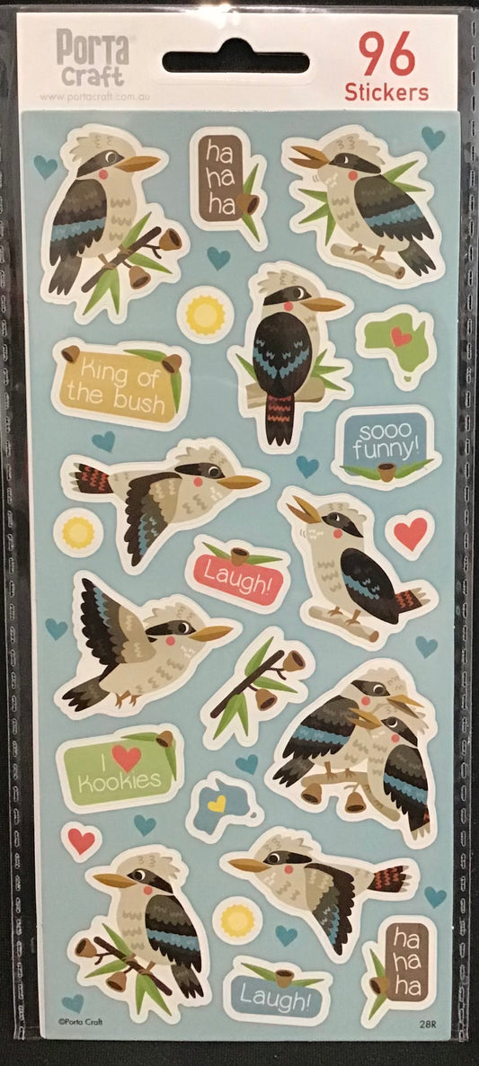 Kookaburra Bush Theme Stickers - 96pack