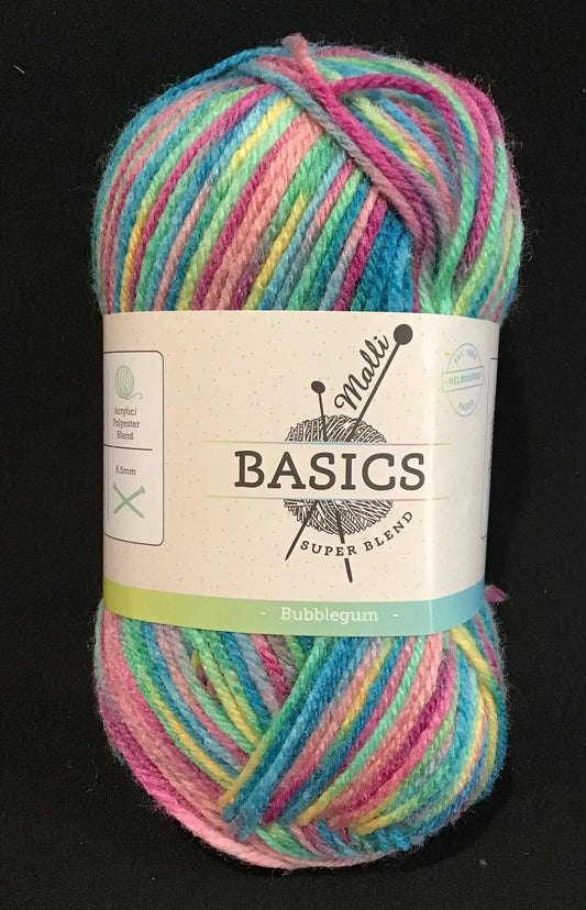 Malli Basics Super Blend Yarn - 8 Ply - Bubblegum - 100g - 100% Acrylic