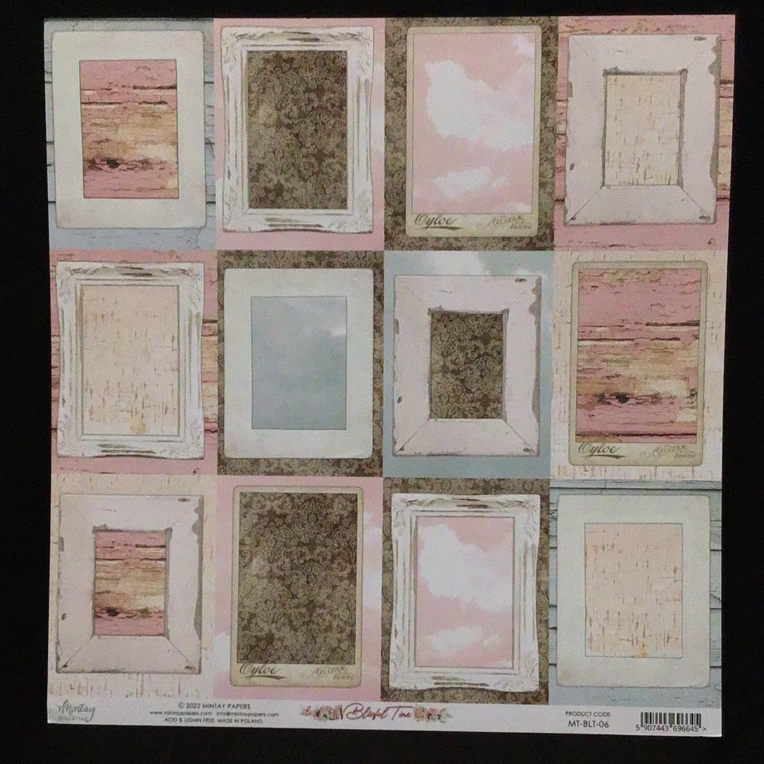 Blissful Time - 1x Double sided sheet - 30.5x30.5cm