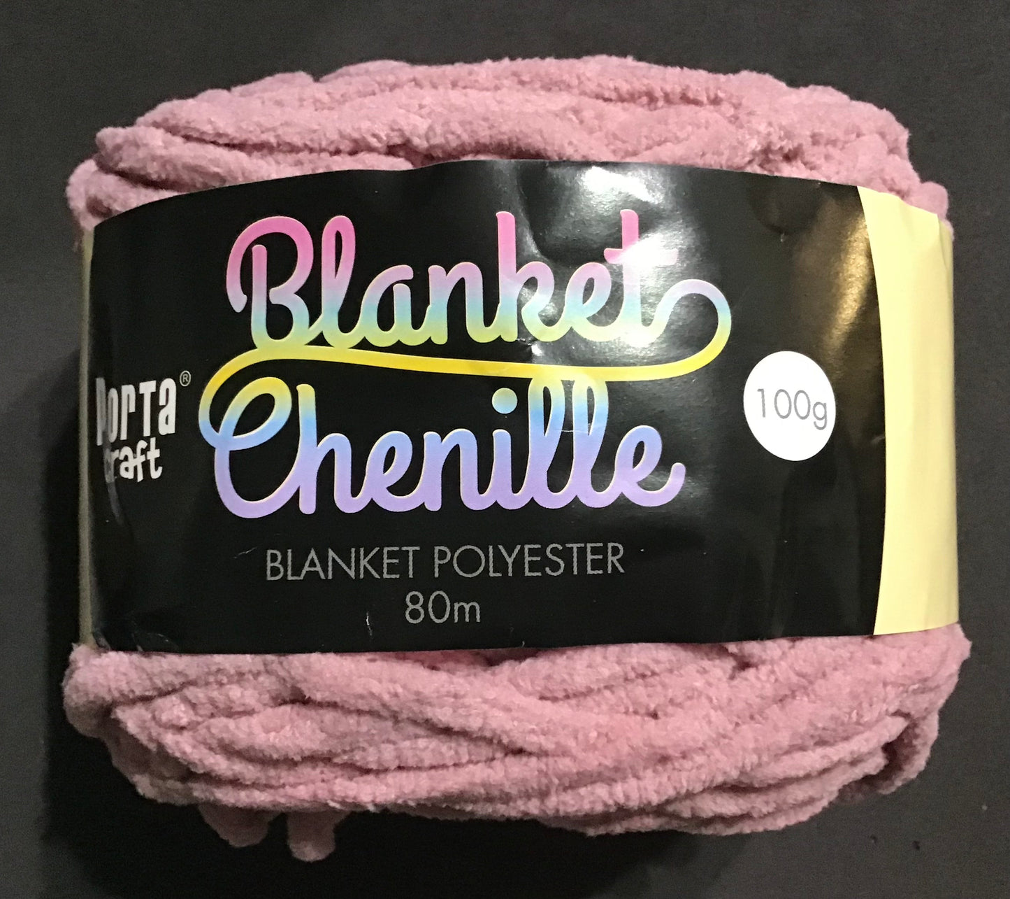 Blanket Chenille - Blanket Polyester Wool 80m - 100g - Solid Mauve