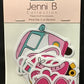 Jenni B Vinyl Die Cut Stickers - Pretty in Pink - 20pc