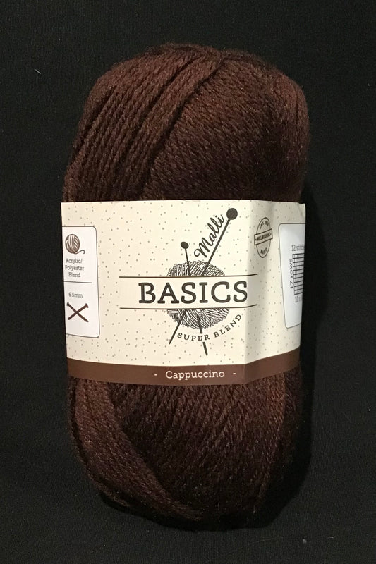 Malli Basics Super Blend Yarn - 8 Ply - Cappuccino - 100g - 100% Acrylic
