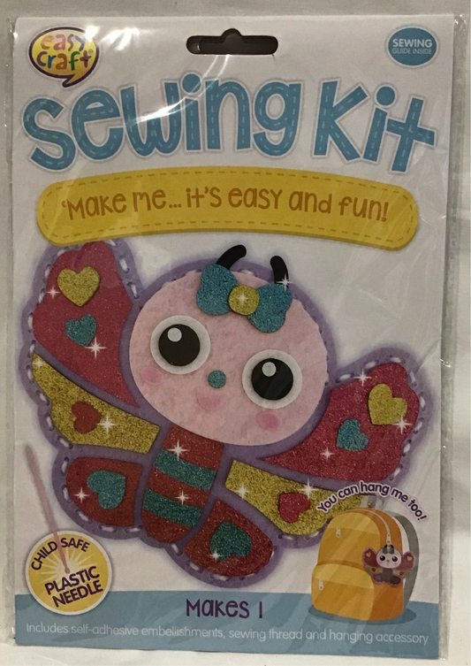 Sewing Kit - Butterfly - Plastic needle included