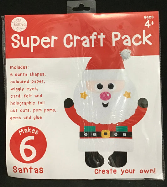 Super Craft Pack - Santas - Makes 6