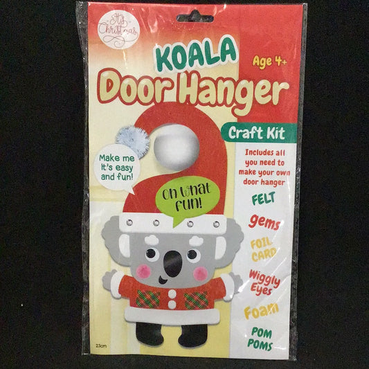 Christmas Door Hanger - Koala Santa - Craft Kit