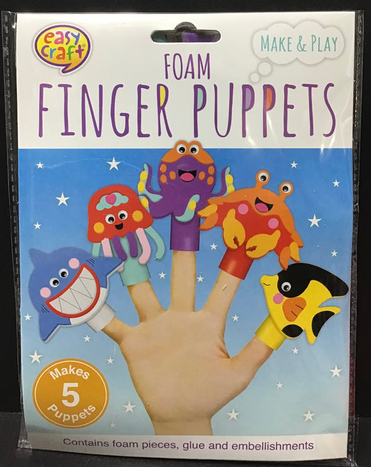 Foam Finger Puppets - Ocean Theme - Makes 5