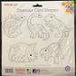 Dinosaur Card Shapes - 15 pack