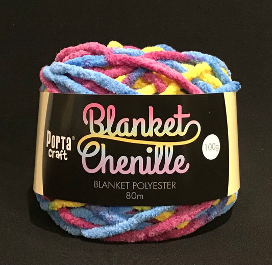 Blanket Chenille - Blanket Polyester Wool 80m - 100g - Multi Crayons