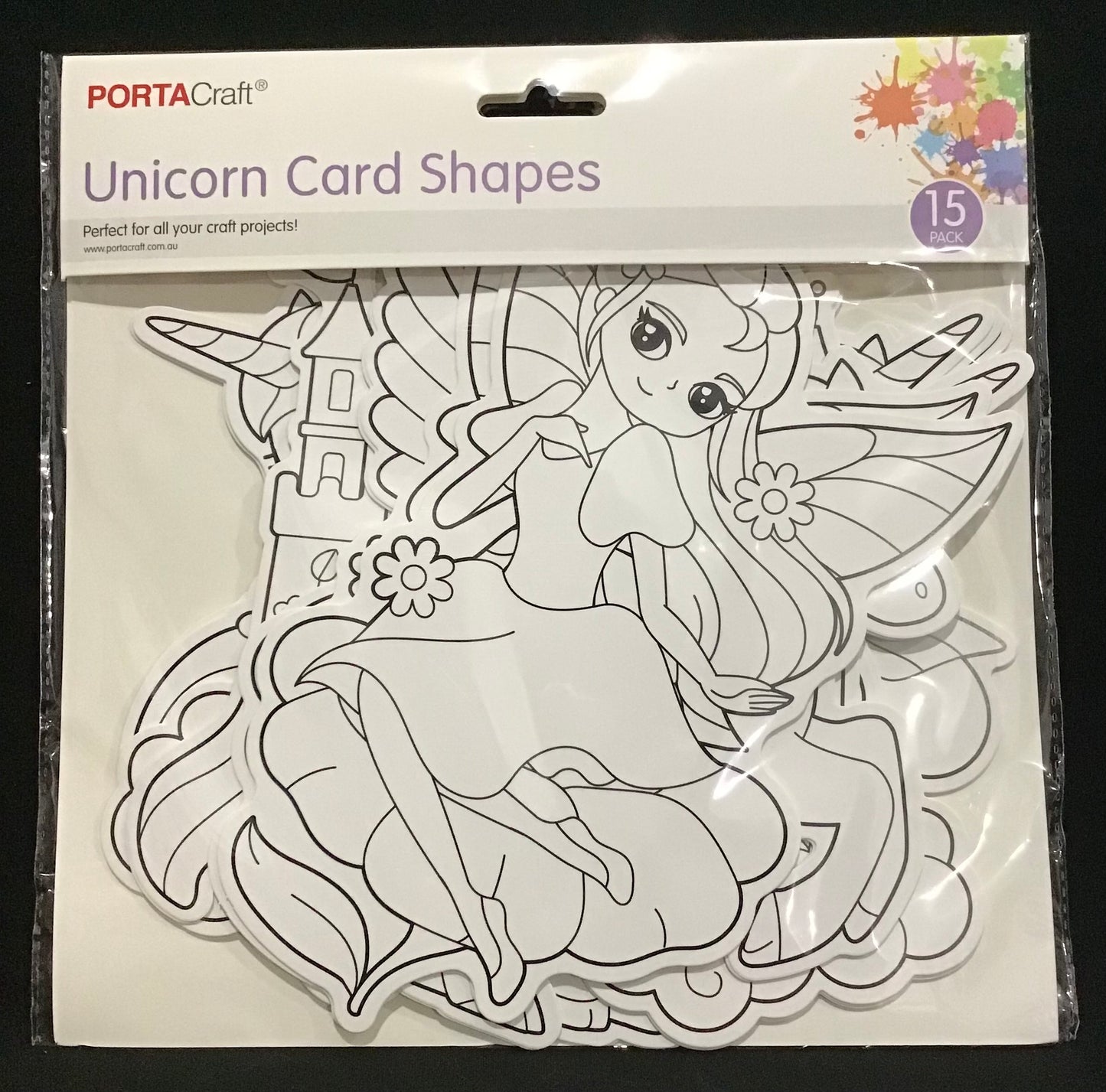 Unicorn Card Shapes - 15 pack