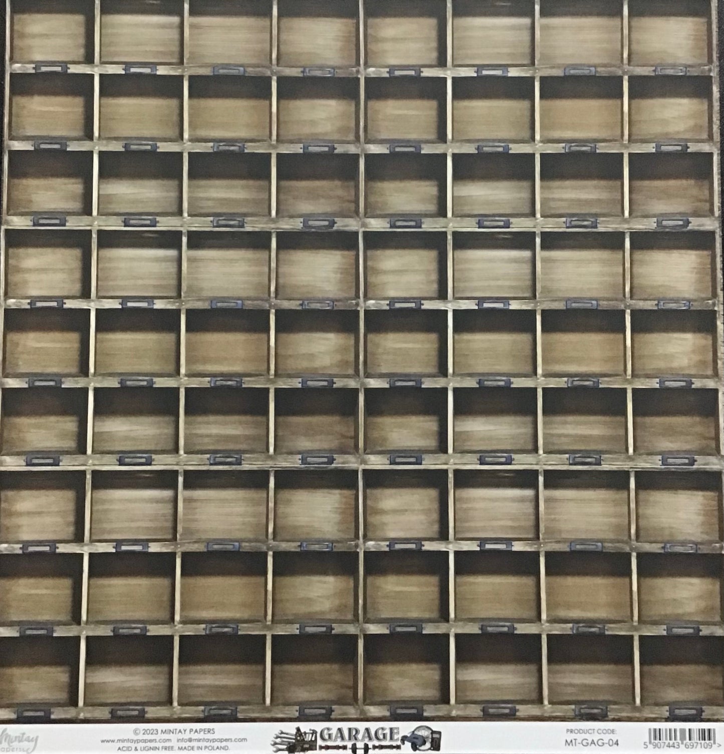 Mintay - Garage-04 - 1x Double sided sheet - 30.5x30.5cm