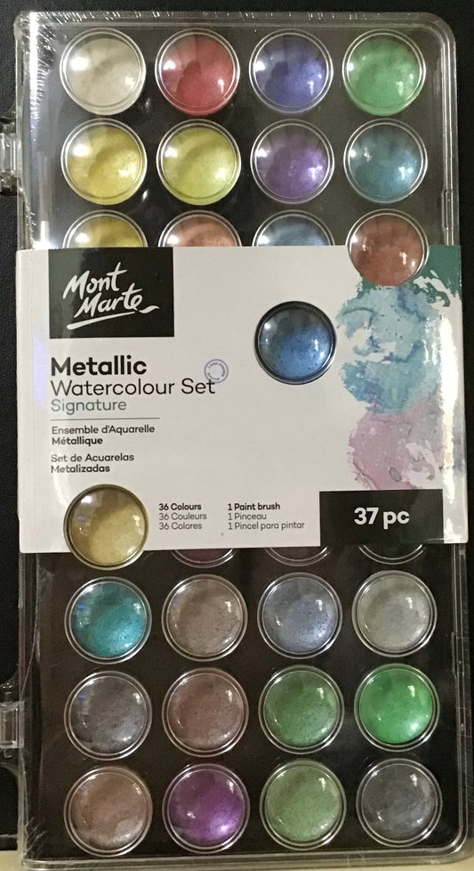 Metallic Watercolour Set - 37pc