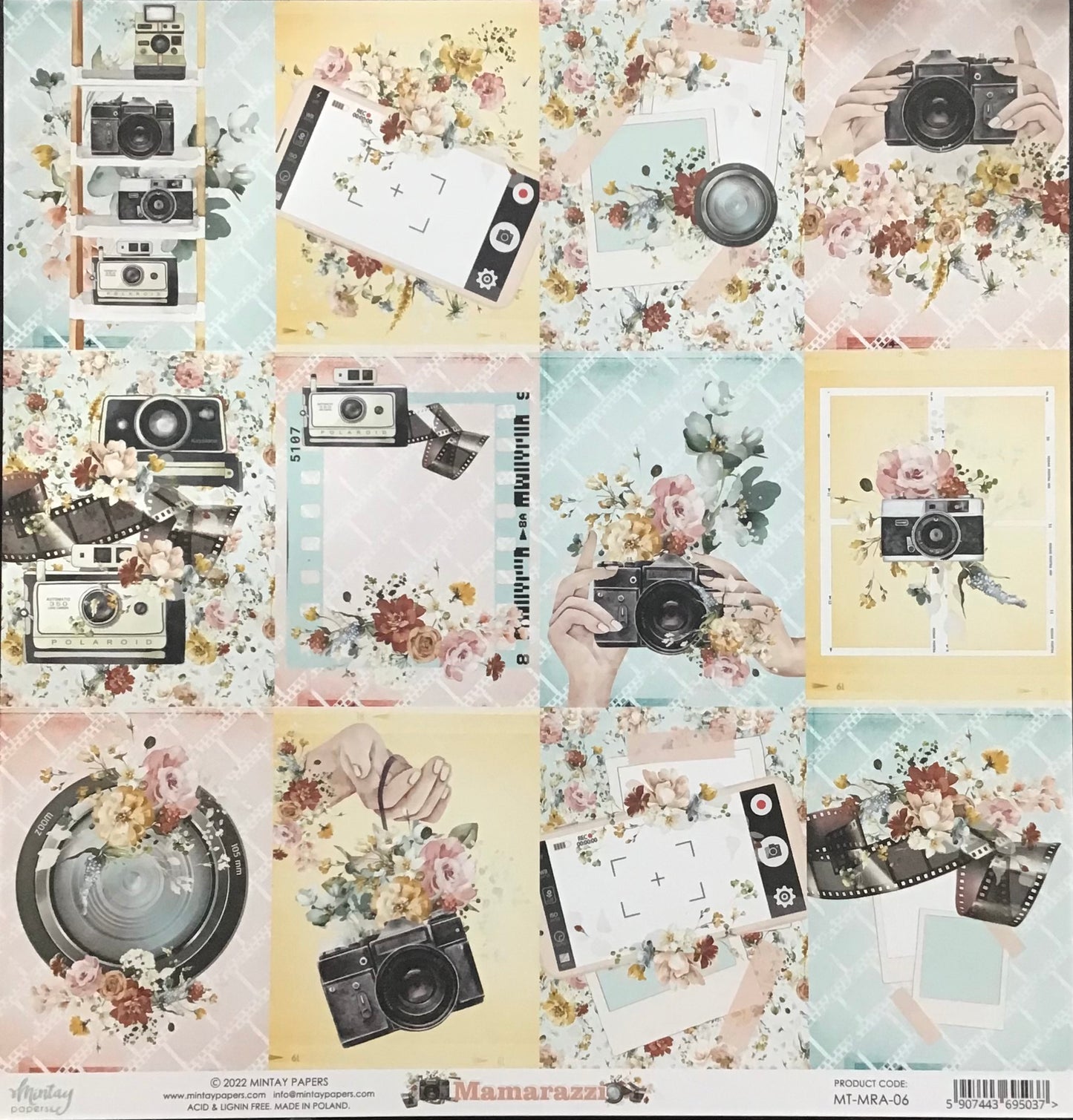 Mintay - Mamarazzi - 1x Double sided sheet - 30.5x30.5cm