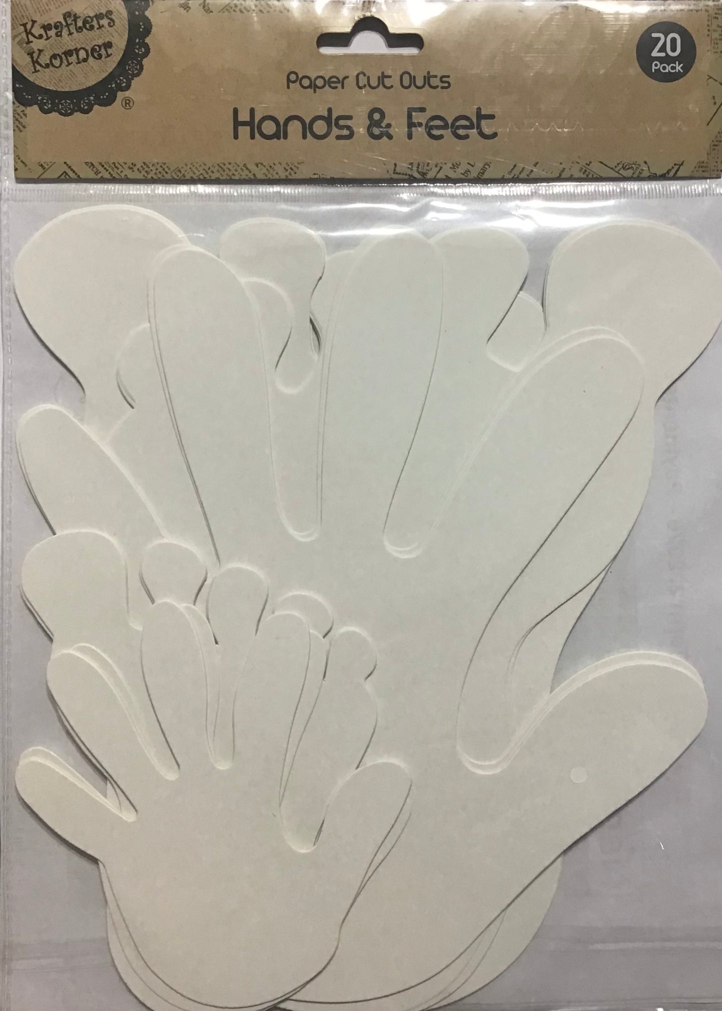 Hands & Feet Cut-outs - Pk 20