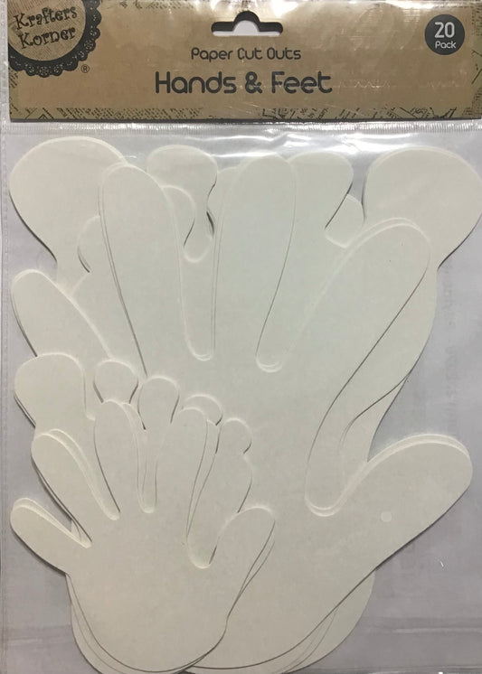 Hands & Feet Cut-outs - Pk 20