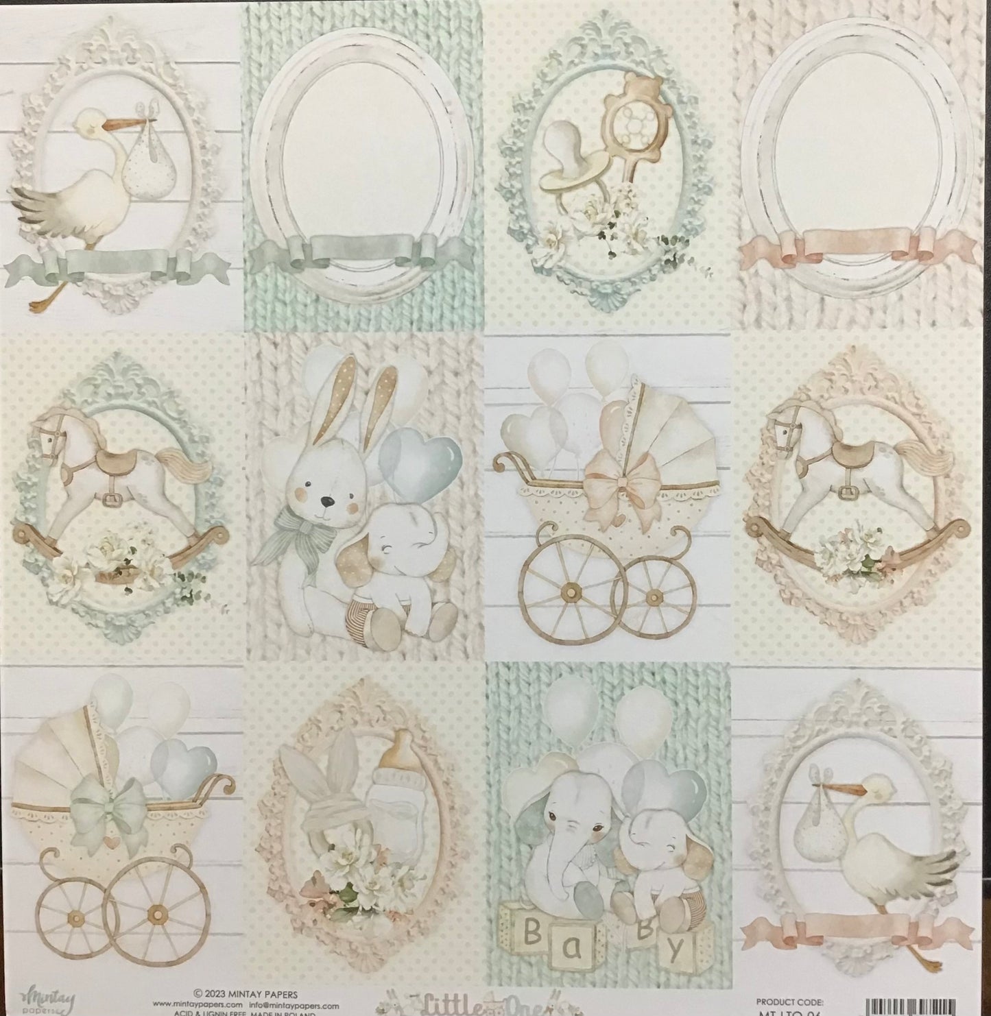 Mintay - Little One - 1x Double sided sheet - 30.5x30.5cm