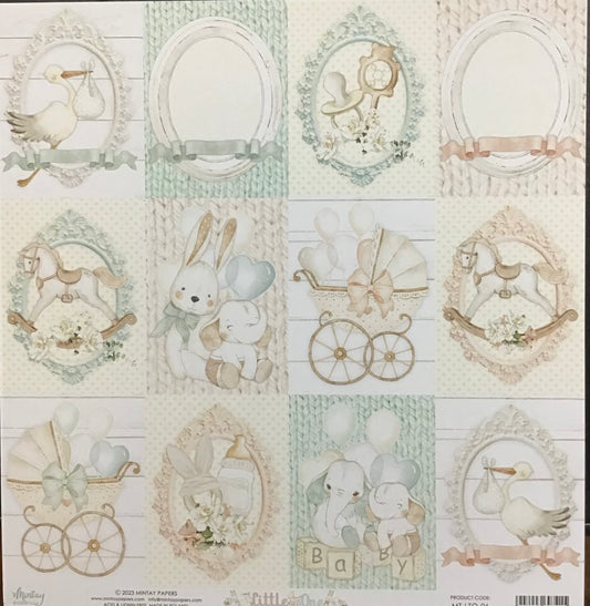 Mintay - Little One - 1x Double sided sheet - 30.5x30.5cm