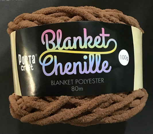 Blanket Chenille - Blanket Polyester Wool 80m - 100g - Solid Teddy Bear