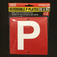 Reversible Suction Hook P plates - Red/Green - VIC/WA - 15cm x 15cm - Pack of 2