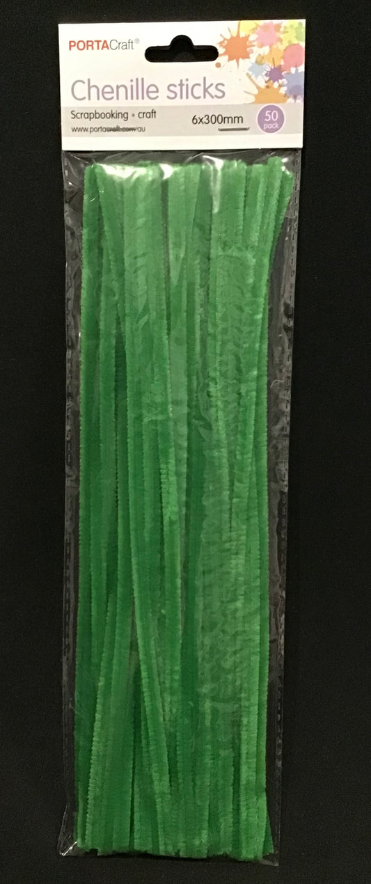 Pipe Cleaners - Dark Green - Pack of 50