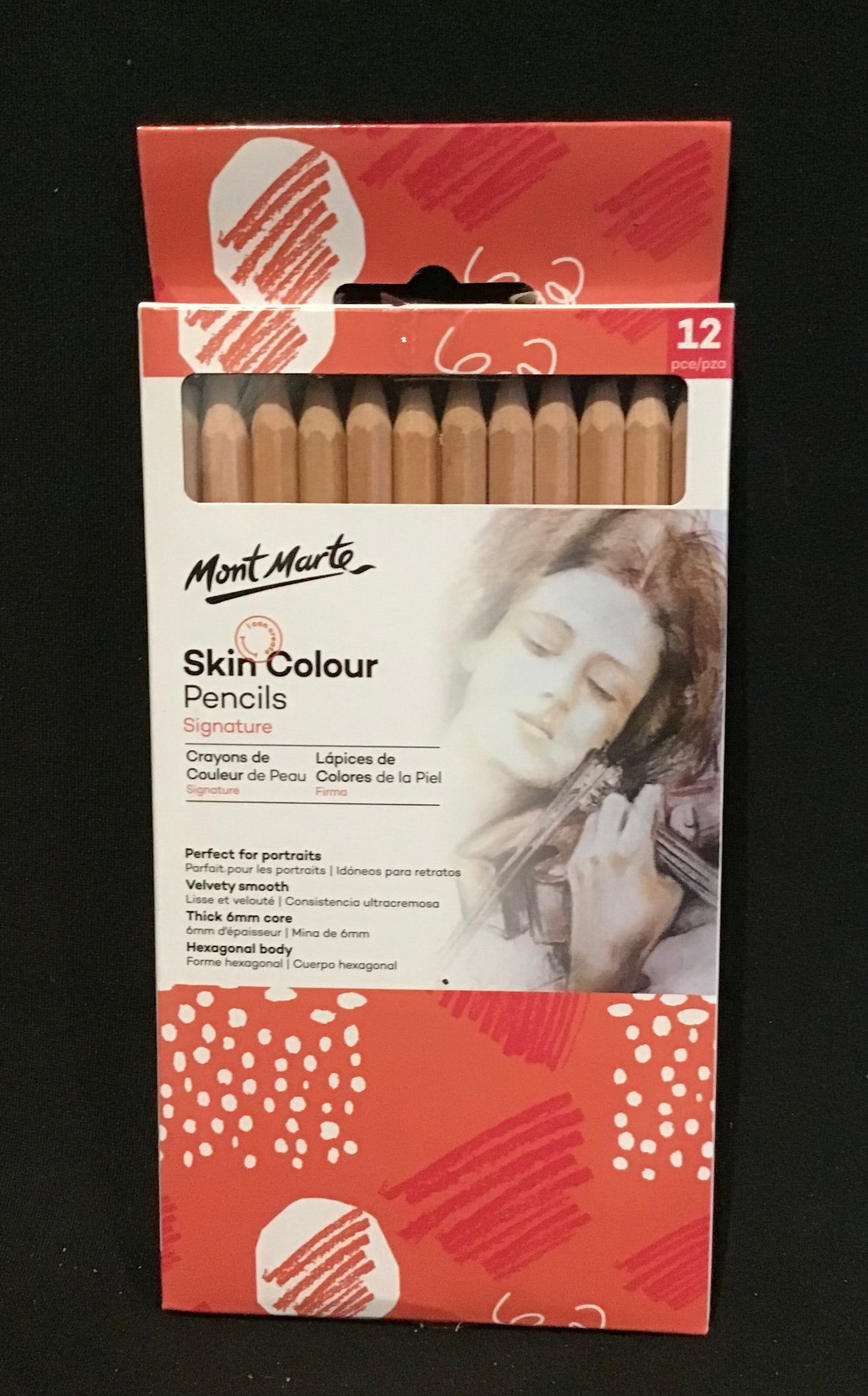 Mont Marte Skin Colour Pencils (Signature) - 12 pack