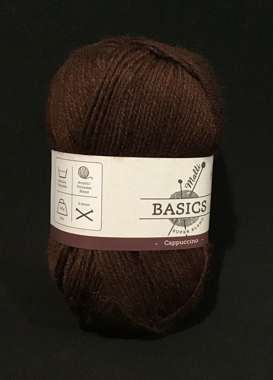 Malli Basics Super Blend Yarn - 4 Ply - Cappuccino - 100g - 100% Acrylic