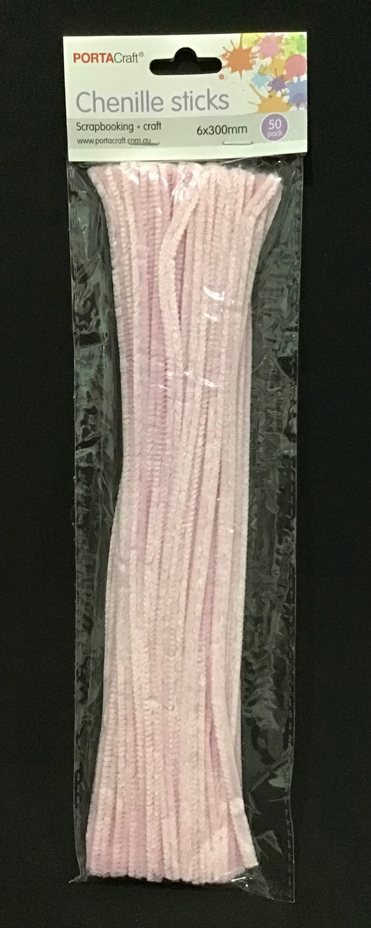 Pipe Cleaners - Light Pink - Pack of 50