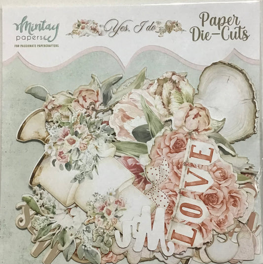 Mintay Paper Die-Cuts - Yes I Do -  60 pack