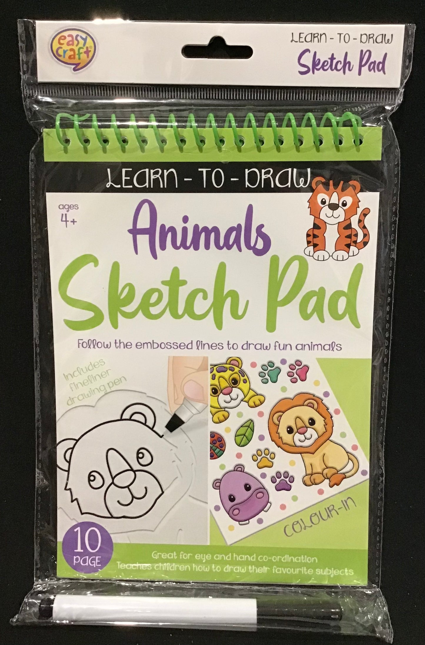 Learn-to-Draw - Animal Sketch Pad - 10 Page