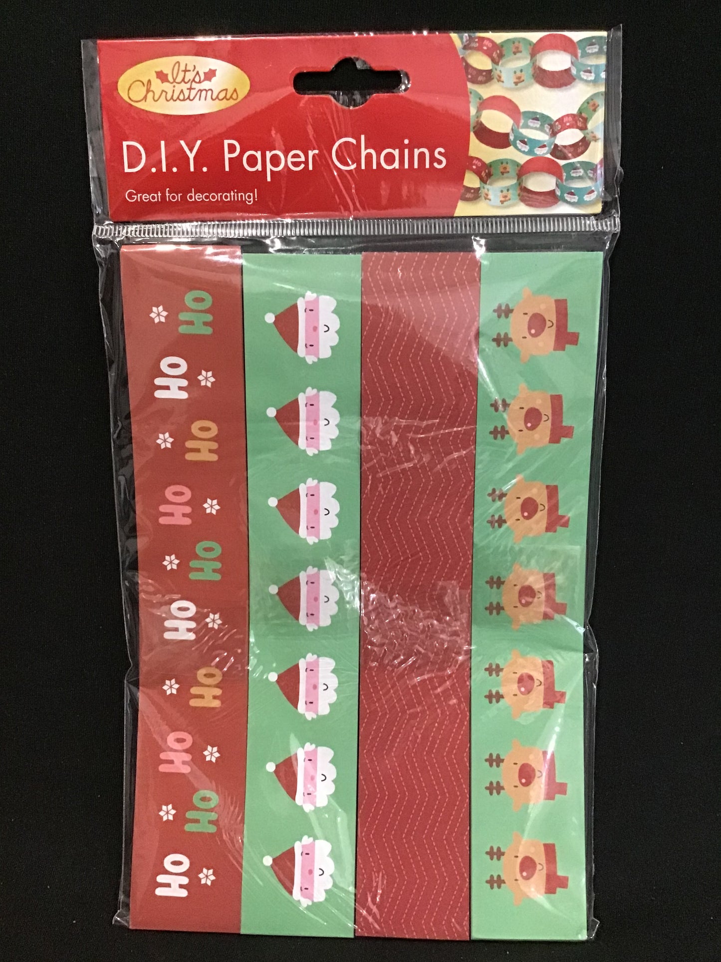 DIY Paper Chains - Santa/Reindeer - 1 pack