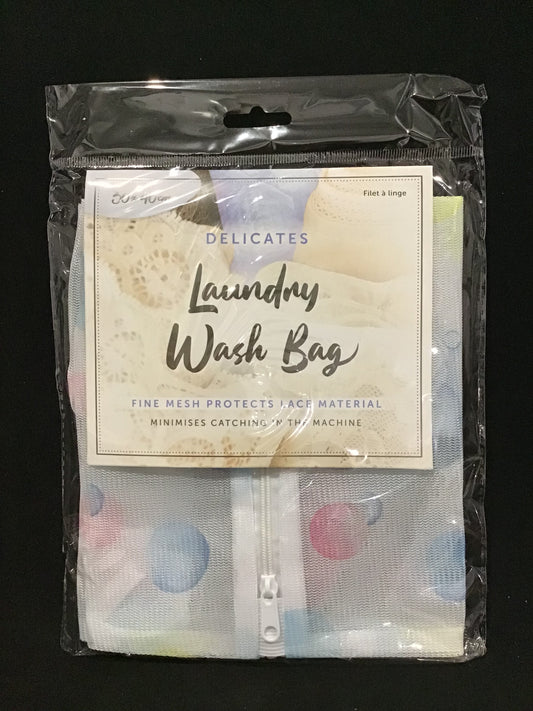 Delicates Laundry Mesh Wash Bag - Coloured Circle pattern - 30x40cm