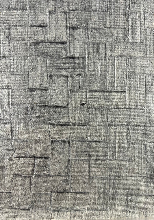 Handmade Paper - 1 x Weave Design - Grey
