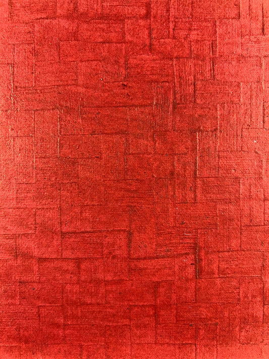 Handmade Paper - 1 x Weave Design - Bronze