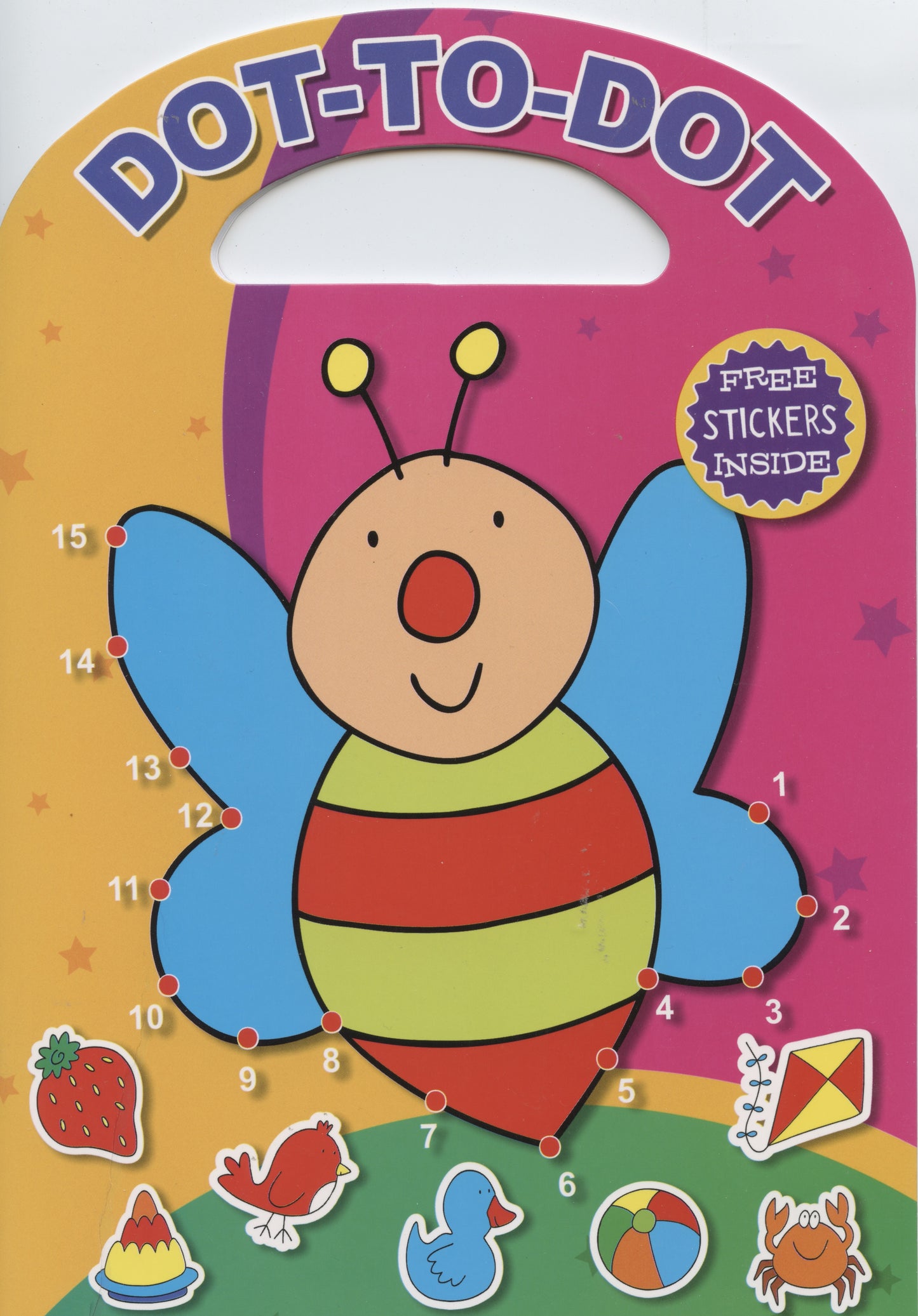 Dot to Dot - 24 pictures to connect with free stickers