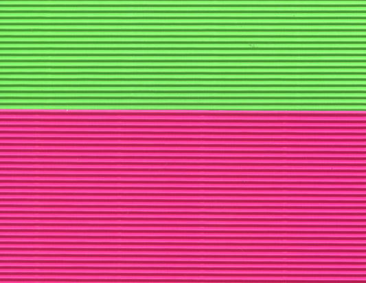 Corrugated A4 Card - Fluro Green and Pink - 4 pack