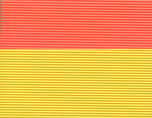Corrugated A4 Card - Fluro Orange and Yellow - 4 pack