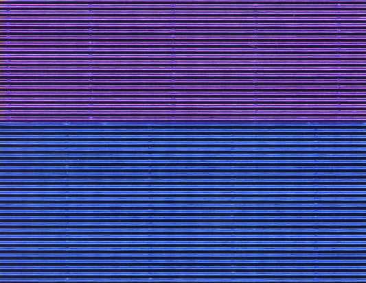 Metallic Corrugated A4 Card - Blue/Purple - 4 pack