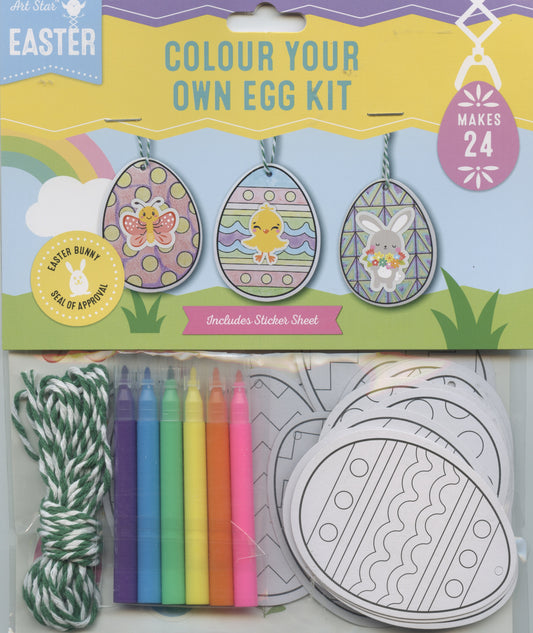 Colour your own - Easter Egg Kit - Makes 24