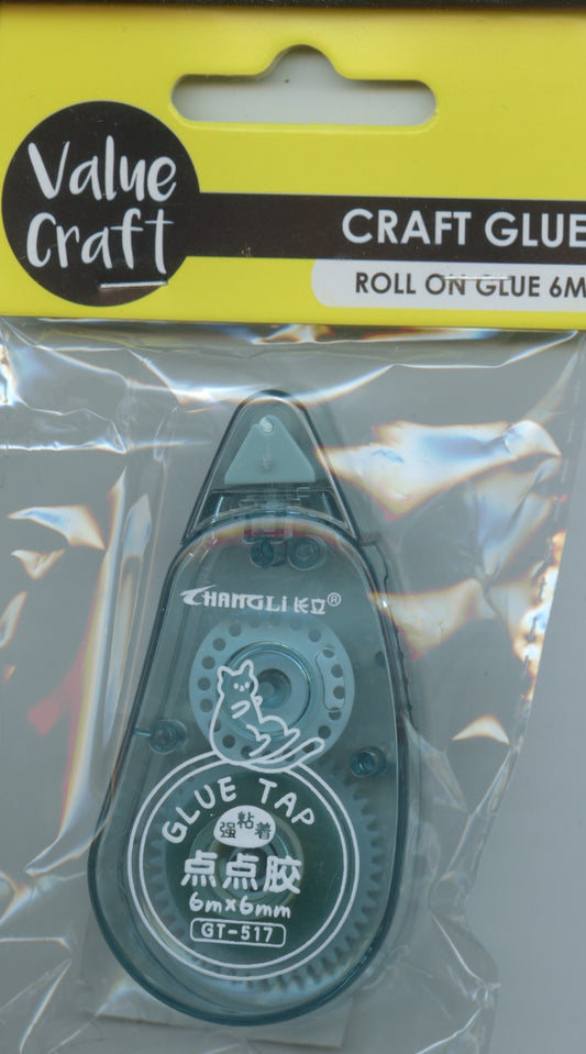 Roll On Craft Glue (Clear Blue Case) - 6m