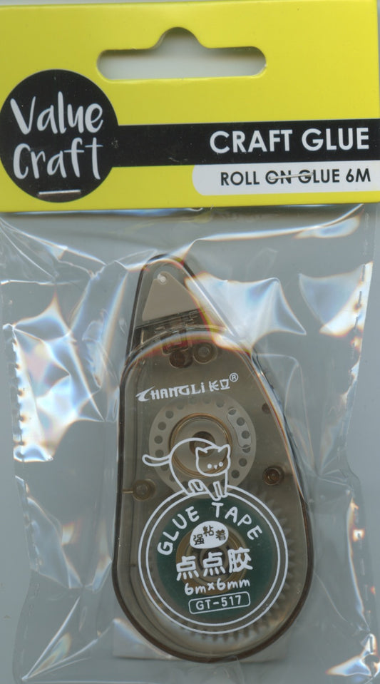 Roll On Craft Glue (Clear Beige Case) - 6m