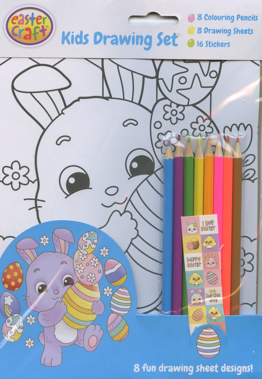 Easter Craft - Kids Drawing/Colouring Set - Pack #2 - 8 pack