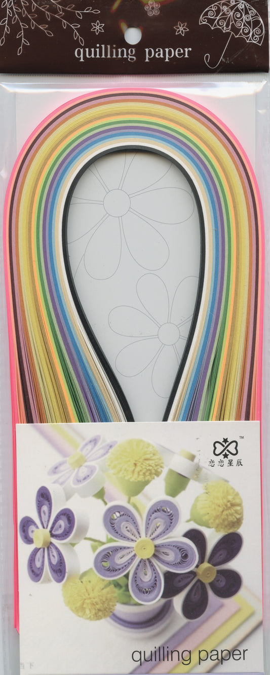 Paper Quilling Strips - Various Colours - 5mm x 54cm - 240pcs