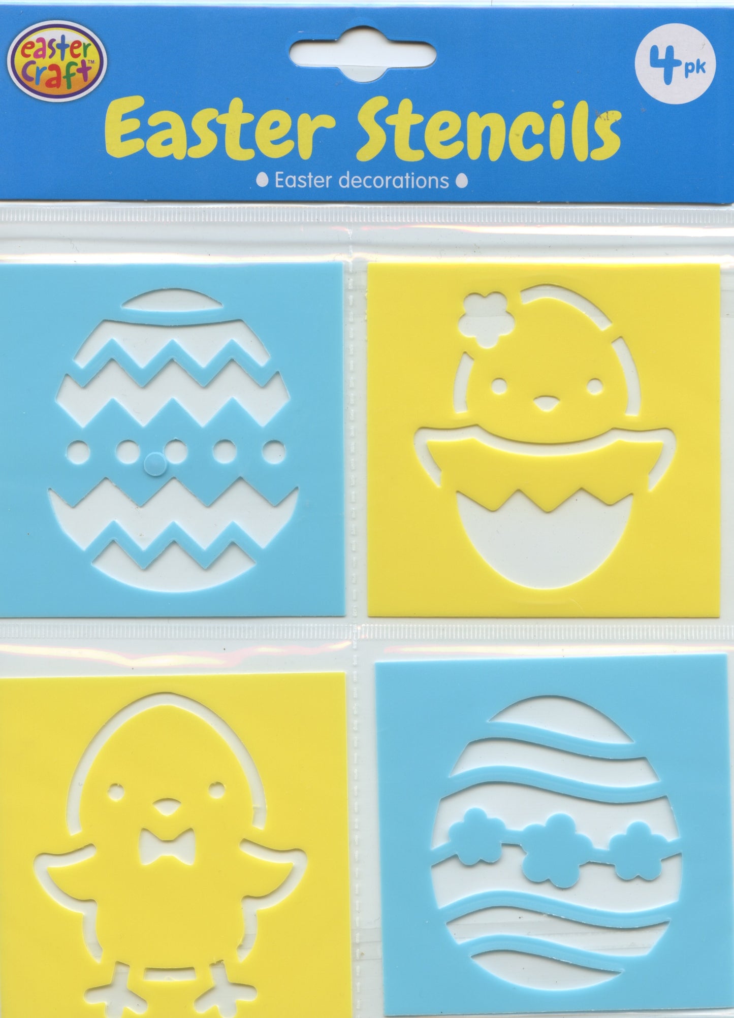 Easter Stencils - Eggs and Chicks - 4 pk - Pack #1