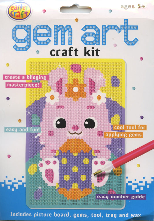 Gem Art Easter Craft Kit - Rabbit and Egg