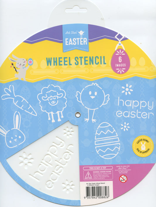 Art Star Easter Wheel Stencil  - 6 images