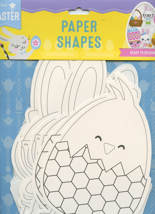 Easter - Paper Shapes - 5 Designs - 15 Pack