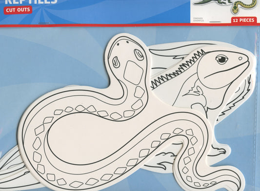 Reptiles - Cut Outs - 12 pk