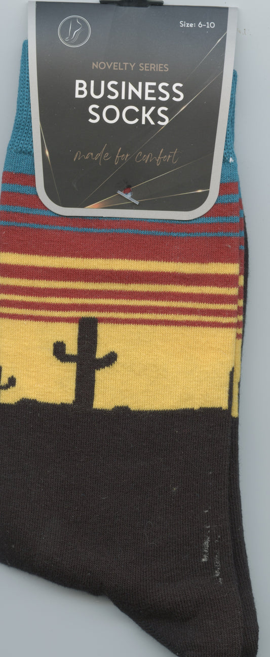 Novelty Business Socks - Desert - Sizes 6-10