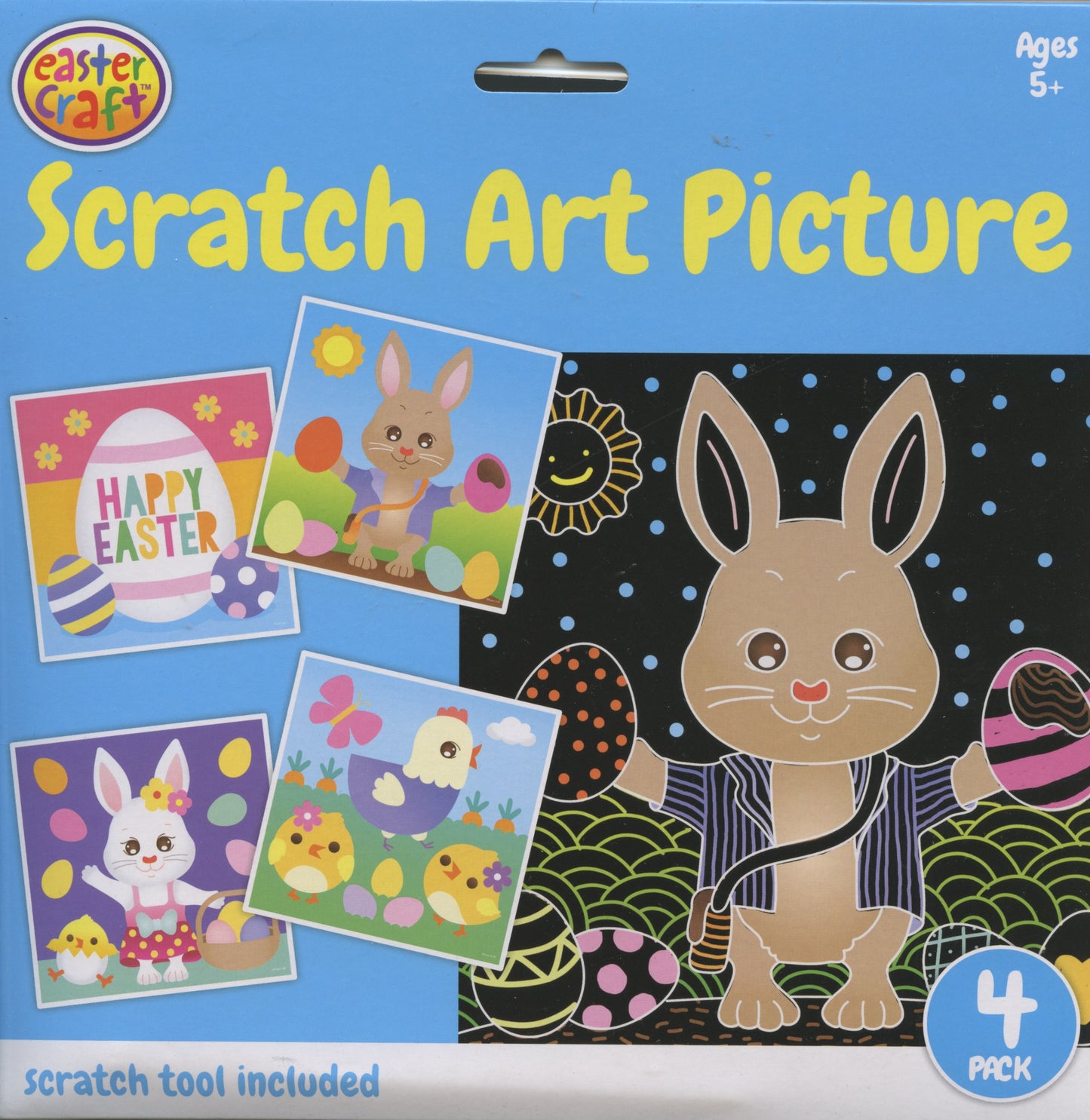 Easter Craft - Scratch Art Picture - 4 pack